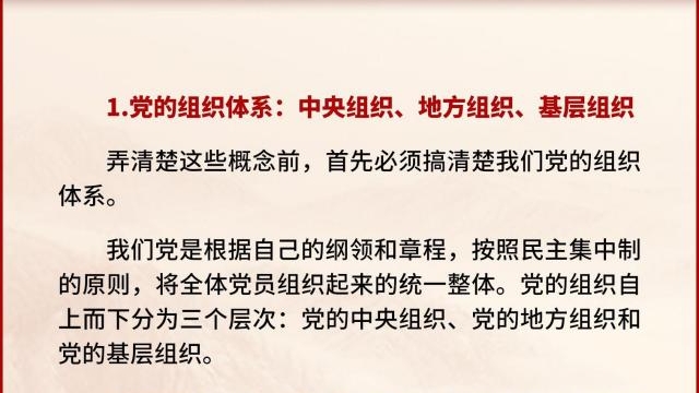 黨支部、黨小組、黨委、黨工委、黨組……這些概念你都清楚嗎